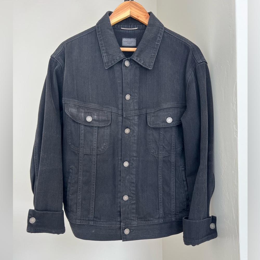 Saint Laurent Black Truck Denim Jacket